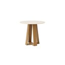 Ver imagem 6 de Conjunto Sala de Jantar Mesa Lisa 90cm com Tampo MDF Redonda 4 Cadeiras Lily