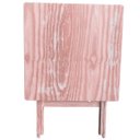 Ver imagem 2 de Conjunto Mesa Dobrável 60x60 Cm com 2 Cadeiras em Madeira Maciça - Cru