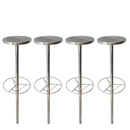 04 Bancos Inox Dupla Face Bar Molhado + Chumbadores - 1
