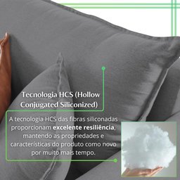 Sofá Living Canela 4 Lugares 245 cm Linho - 5