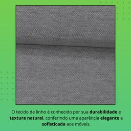 Sofá Living Canela 4 Lugares 245 cm Linho - 12
