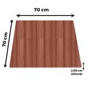 Ver imagem 4 de Tampo Quadrado 70 Cm (largura) P25 Pandin Mdp 2,50 Cm (altura) Cor Walnut