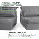 Ver mais imagens de Sofá Retrátil Muriaé 4 Lugares 210 cm Linho Cinza