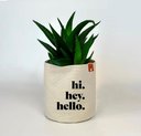 Ver imagem 2 de Cachepot Pequeno em Lona de Algodão Estampado, para Casa ou Escritório
