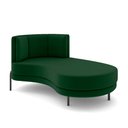 Ver imagem 2 de Sofá Chaise Lado Direito Downey Sala de Estar Veludo Verde G15 - Gran Belo