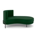Ver imagem 6 de Sofá Chaise Lado Direito Downey Sala de Estar Veludo Verde G15 - Gran Belo