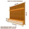 Rack Com Rodízios Com Painel Para Tv 85 Polegadas Naturale Off White Zeri Shop Jm - 4