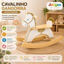 Ver imagem 3 de Cavalinho Balanco Gangorra Infantil Montessori Madeira MDF Bebe Playground Crianca Banquinho com Enc