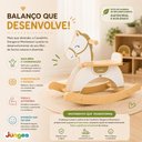 Ver imagem 5 de Cavalinho Balanco Gangorra Infantil Montessori Madeira MDF Bebe Playground Crianca Banquinho com Enc