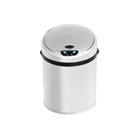 Lixeira Automática Inox 6 Litros Premium Sensor Banheiro Cozinha Escritório Kzi