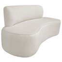 Ver imagem 2 de Sofá Curvo Orgânico 160cm 2 Lugares Linho Antonela