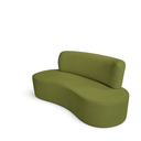 Ver imagem 7 de Sofá Curvo Orgânico 160cm 2 Lugares Linho Antonela Verde