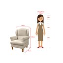 Ver imagem 5 de Poltrona para Amamentação Sabrina em Linho com Pés em Madeira e Puff Baú - Bege