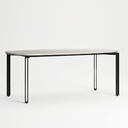 Ver imagem 2 de Mesa para Sala de Jantar Tampo com Vidro/MDF 200cm Base Metal Preto Mayra