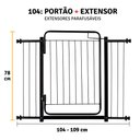 Ver imagem 3 de Grade Portão Cachorro e Criança 104 a 109: