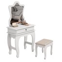 Ver imagem 2 de Penteadeira Infantil Com Espelho E Banqueta Branco Baby 7200 JB Bechara
