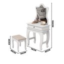Ver imagem 4 de Penteadeira Infantil Com Espelho E Banqueta Branco Baby 7200 JB Bechara