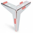 Ver imagem 5 de Pés Cromados P/ Móveis Cantoneira 13cm Kit 4 Pés C/ Parafuso
