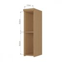 Ver imagem 4 de Armário Aéreo 1 Porta Nesher Condessa 20cm 100 MDF Carvalho-Titânio