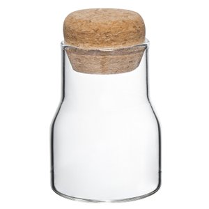 Pote de Vidro com Tampa Rolha Cortiça 145ml Porta Temperos