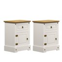 Ver imagem 1 de Kit 2 Mesas de Cabeceira 1 Gaveta 1 Porta Smile