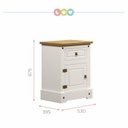 Ver imagem 3 de Kit 2 Mesas de Cabeceira 1 Gaveta 1 Porta Smile