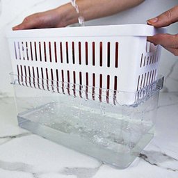 Kit 2 Caixa Organizadora Geladeira Frutas Verduras 5 Litros - 6