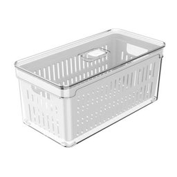 Kit 2 Caixa Organizadora Geladeira Frutas Verduras 5 Litros - 2