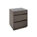 Ver imagem 6 de Kit 2 Mesas de Cabeceira 3 Gavetas com Organizador Tampo Vidro Belize