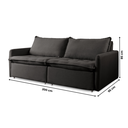 Ver imagem 4 de Sofá Cama Retrátil 2 Lugares 200cm Califórnia Preto
