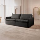 Ver imagem 1 de Sofá Cama Retrátil 2 Lugares 200cm Califórnia Preto