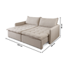 Sofá Cama Retrátil 220 Cm Califórnia - 11