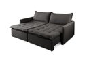 Ver imagem 7 de Sofá Cama Retrátil 220 cm Califórnia Preto