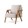 Poltrona Braço de Madeira Mona Linho - 3