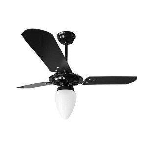 Ventilador de Teto Rico 150w e 180w Preto Pás Pretas Ventex