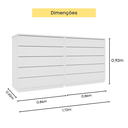 Ver imagem 4 de Kit 2 Cômodas 5 Gavetas Espresso Móveis