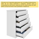 Ver imagem 6 de Kit 2 Cômodas 5 Gavetas Espresso Móveis Branco