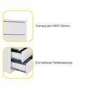 Ver imagem 5 de Kit 2 Cômodas 5 Gavetas Espresso Móveis Branco