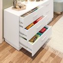 Ver mais imagens de Cômoda com Escrivaninha em L com 6 Gavetas Leonie Yescasa