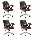 Ver imagem 1 de Kit 4 Cadeiras Escritório Diretor Giratória Corino Kopenhagen