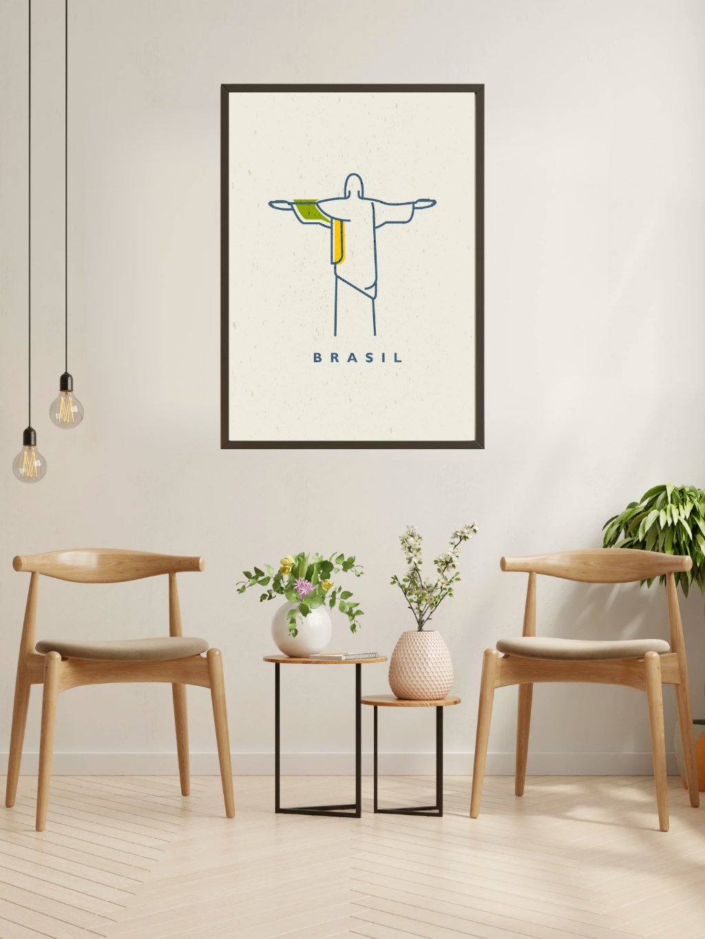 Quadro Decorativo Cristo Redentor Moderno Brasil