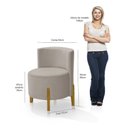 Ver imagem 3 de Kit 2 Poltronas Verona Orgânica Retro Bege