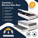 Ver imagem 5 de Cama Box Baú + Colchão Gazin de Molas Ensacadas One Face Air Up + Auxiliar de Espuma Solteiro