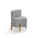 Ver imagem 5 de Kit 2 Poltronas Verona Orgânica Retro Cinza Claro