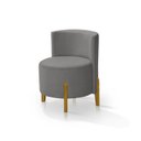 Ver imagem 2 de Kit 2 Poltronas Verona Orgânica Retro Cinza Escuro