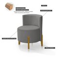 Ver imagem 4 de Kit 2 Poltronas Verona Orgânica Retro Cinza Escuro