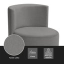 Ver imagem 6 de Kit 2 Poltronas Verona Orgânica Retro Cinza Escuro
