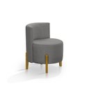 Ver imagem 5 de Kit 2 Poltronas Verona Orgânica Retro Cinza Escuro