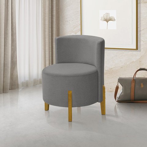 Kit 2 Poltronas Verona Orgânica Retro Cinza Escuro