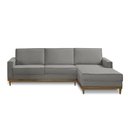 Ver imagem 3 de Kit Sofá 3 Lugares 2,10m com Chaise e Poltrona Living Lavinia Linho Cinza Adonai Estofados